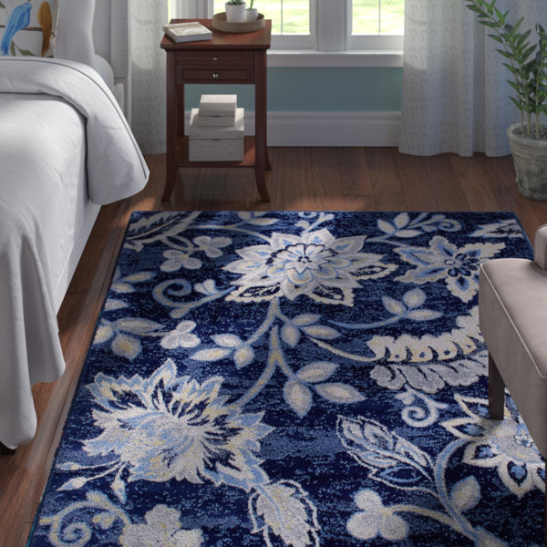Andover Mills™ Mountview Navy Blue Area Rug & Reviews Wayfair